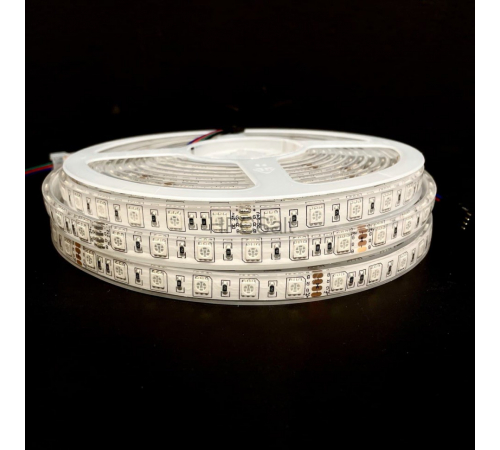 Светодиодная лента RGB термостойкая для бани и сауны IP68, 10м, 24v